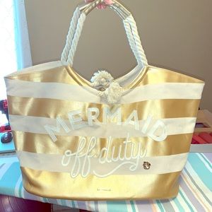 Spartina 449 Mermaid Beach Tote Bag canvas huge